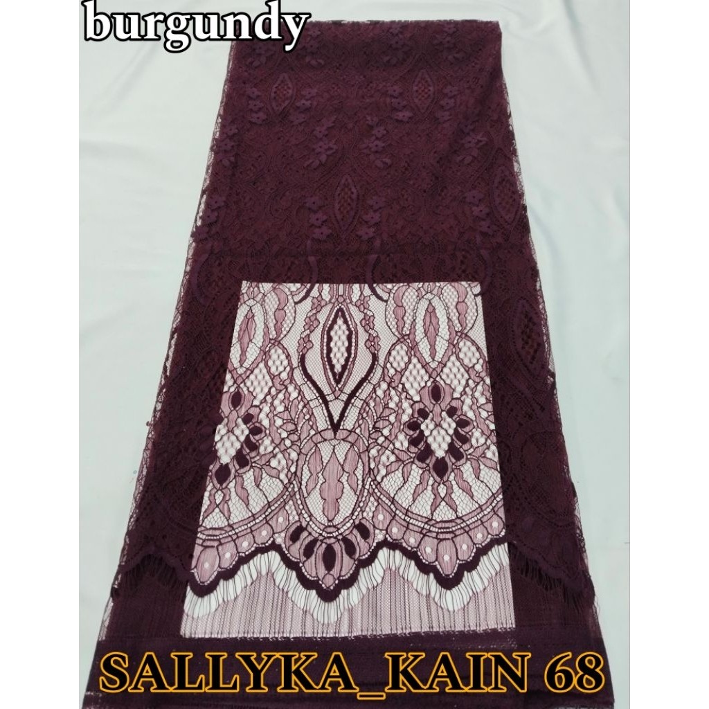 SERESHOP Termurah!!Kain brokat Chantilly,brokat chantilly,tille chantilly lace panel,brokat kebaya.