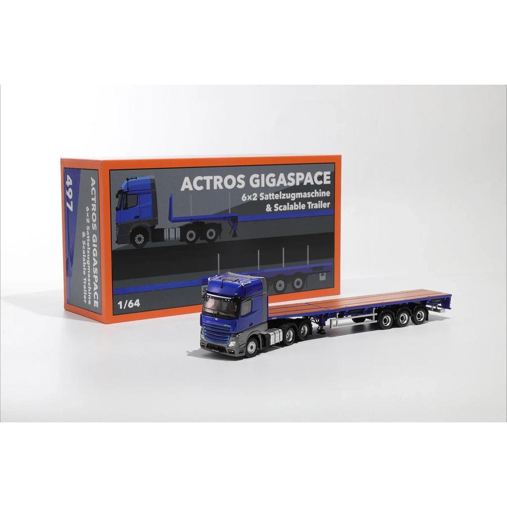 GCD 1:64 Actros ACTROS GIGASPACE 6x2 Sattelzugmaschine Limited680 Diecast Model Car