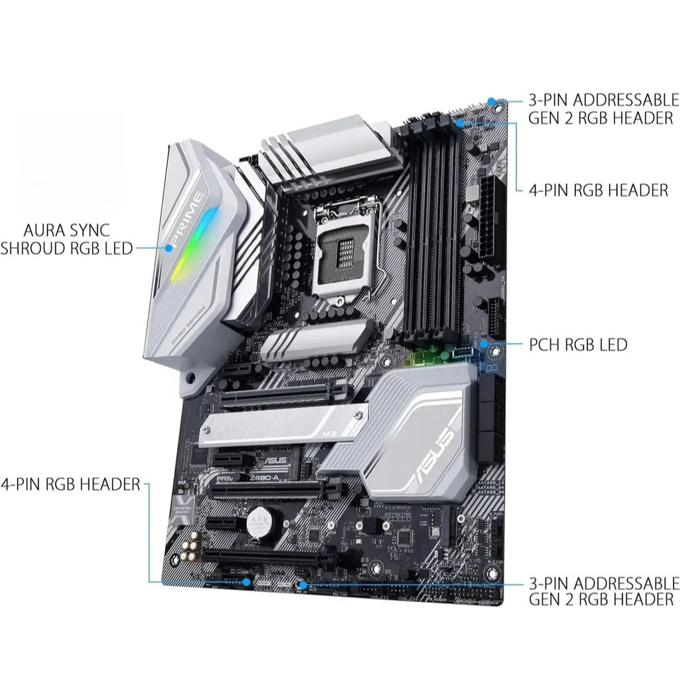 ROG Z490A  LGA 1200 (Intel 10th Gen) Z490 SATA 6Gbs ATX Intel Motherboard