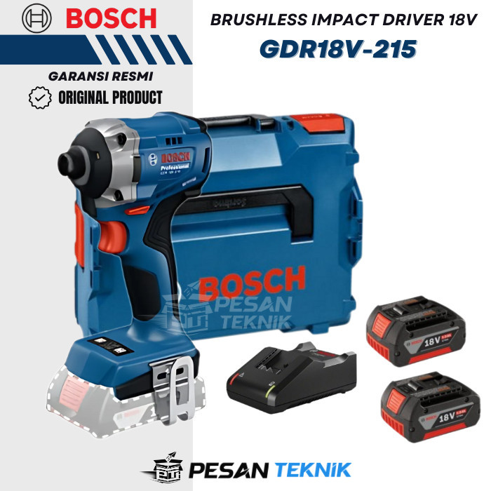 Mesin Obeng Impact Baterai 18V Brushless Impact Driver BOSCH GDR18V-215