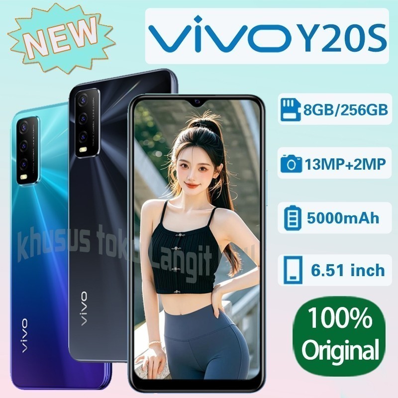 {Promosi} HP VIVO  Y20S RAM 8/256 GB FULLSET GARANSI 1 TH TERSEGEL
