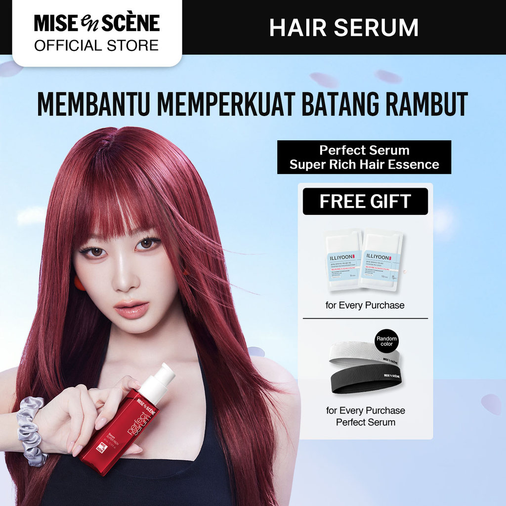 mise en scene Perfect Serum Super Rich 80ml - Hair Serum untuk Perawatan Insensif Rambut Sangat Rusa