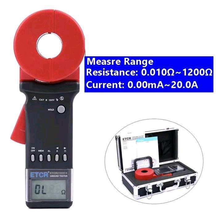 ETCR2100C+ Clamp earth resistance tester Digital Clamp Grounding tester meter ETCR 2100C+ Original
