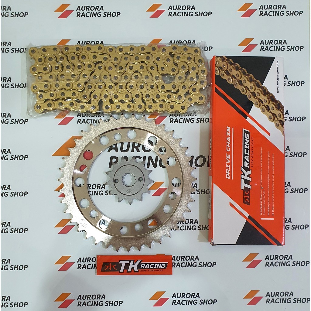 Gear Set TK Honda CBR 250 R / CBR 250 Thailand  & Rantai TK 520 HS Gold