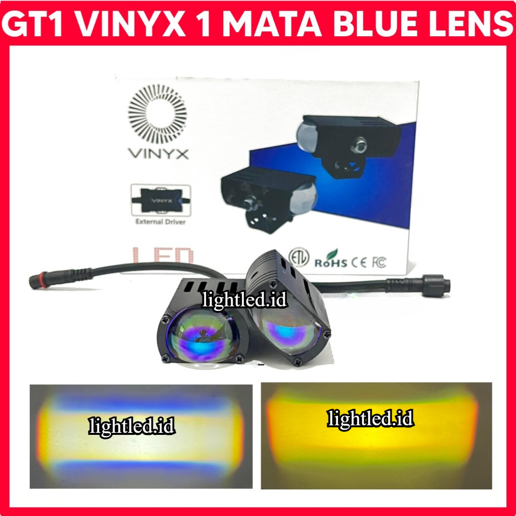 LAMPU TEMBAK VINYX GT1 D2 SLIM 2 WARNA 20 WATT ORIGINAL VINYX