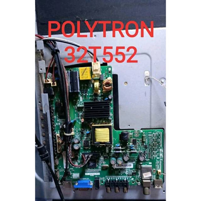PLD32T552 - Mb - Mainboard - Motherboard - Mobo - Micom - Modul - Mesin Tv LED Polytron PLD32T552 - 