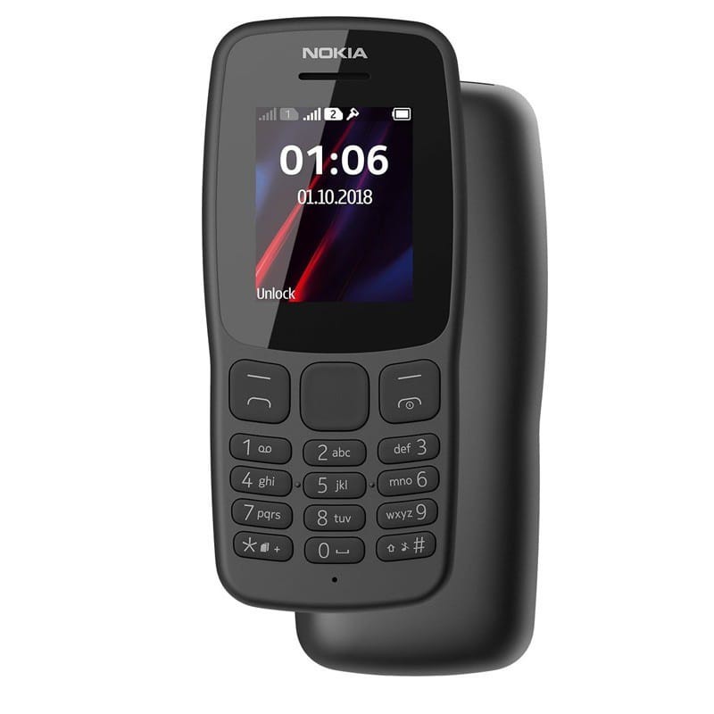 Handphone Nokia 106 HP NOKIA 106 2018 Baru Dual Sim New
