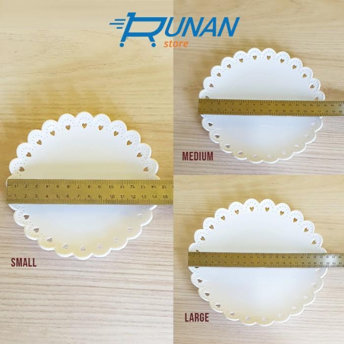 Rak Piring Penyaji Kue Buah - Rak Susun 3 Cake Tier Tempat Kue Pesta - Hitam