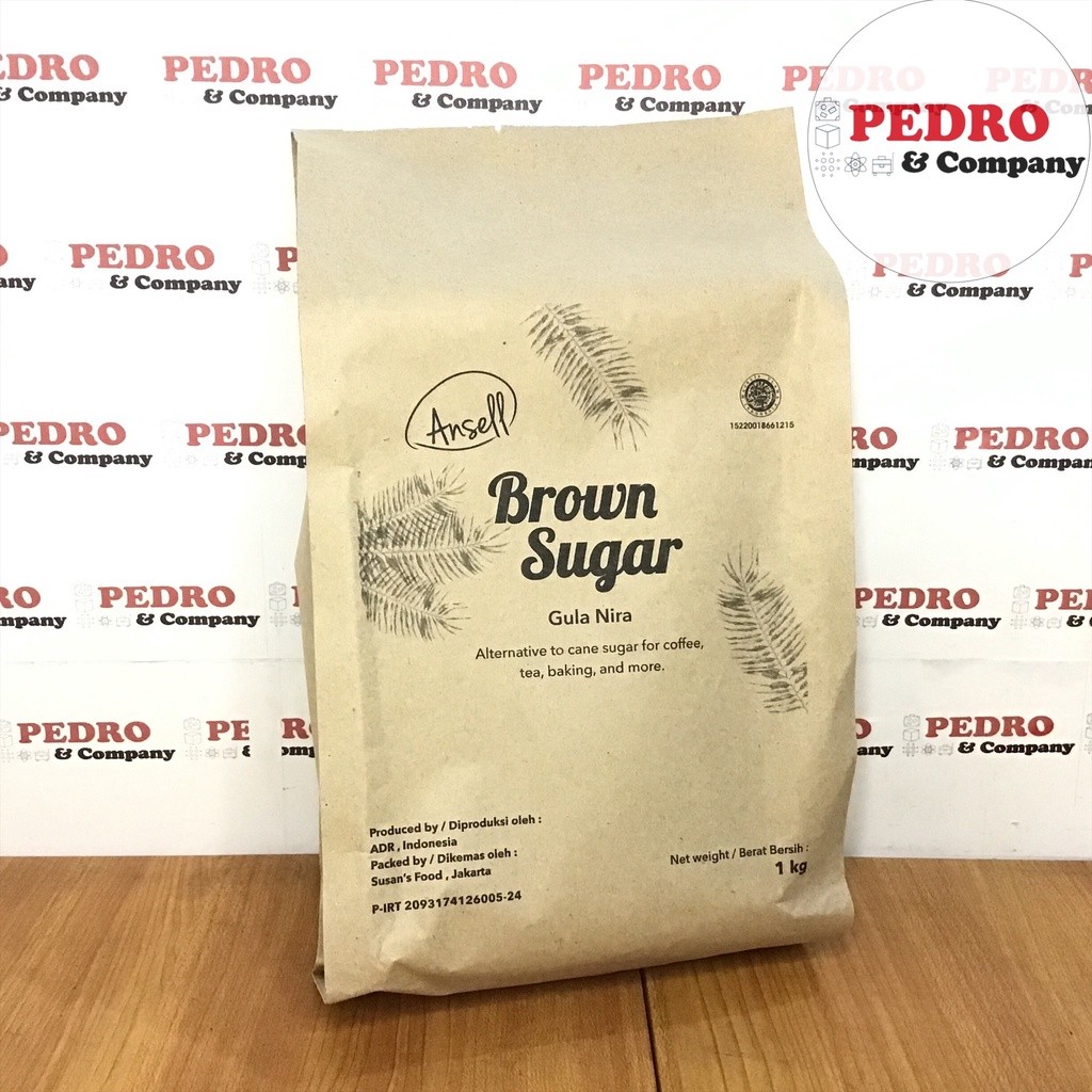 Ansell brown sugar 1 kg - gula merah nira 1kg