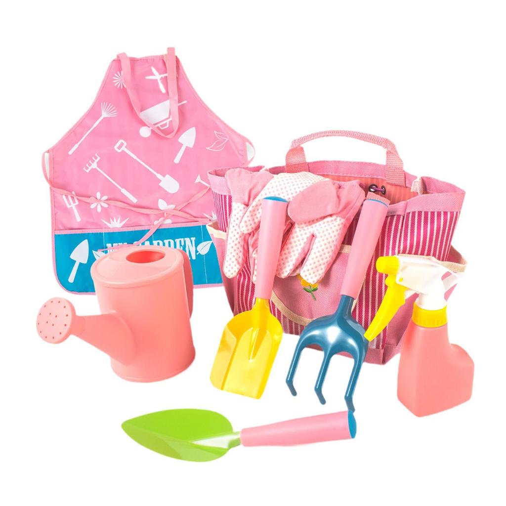Kids Gardening Tool Set Garden Apron Plant Tools Set for Outdoor Garden Kids