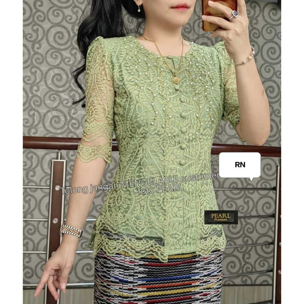 NR BLUS BROKAT PREMIUM/KEBAYA PESTA BATAK MUTIARA