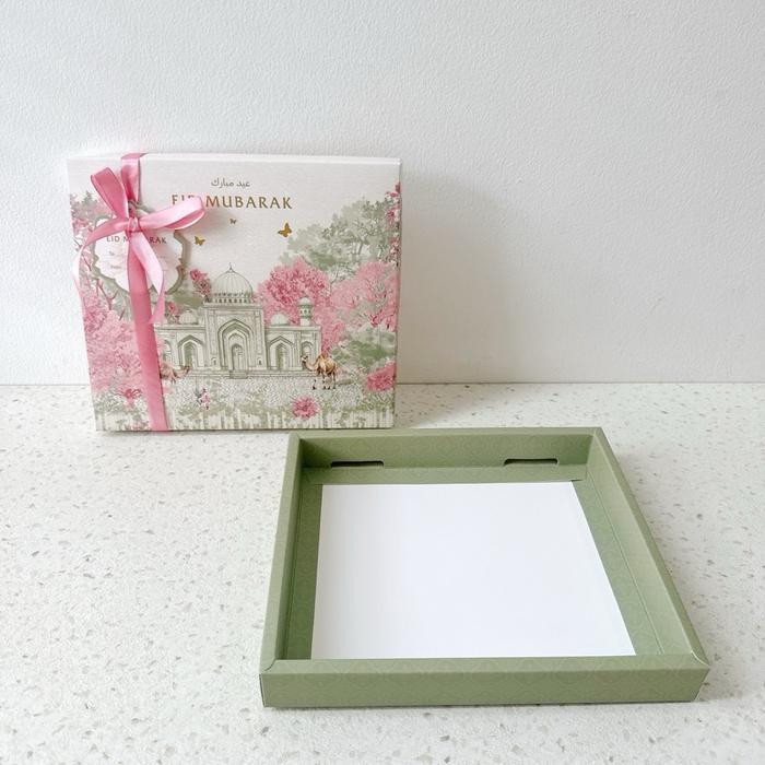 (Isi 5 Pcs) Box Noora | Kotak Sekat Nastar Lebaran Idul Fitri Box Nastar Sekat Mika isi 20 isi 30pcs