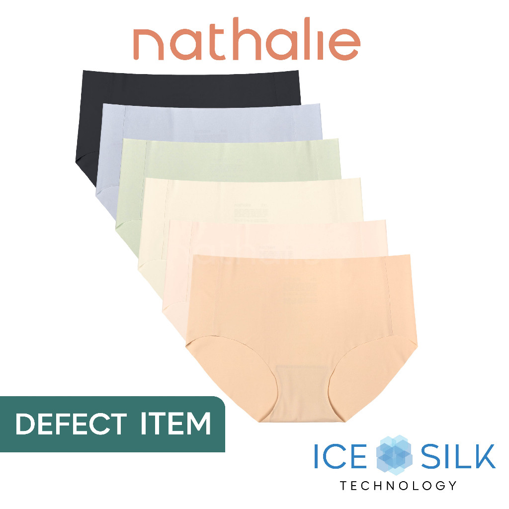 Nathalie Defect Celana Dalam Seamless Wanita Midi CD Tanpa Jahitan Anti Nyeplak 1 PCS NTC 3437D