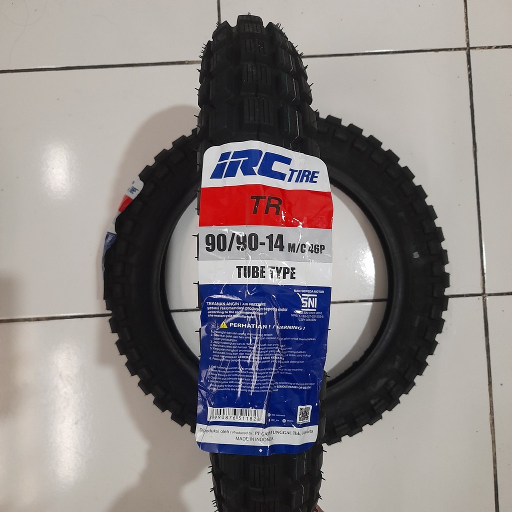 Ban motor matic IRC TR ukuran 90 90 14 Tubetype Untuk motor beat mio vario 125