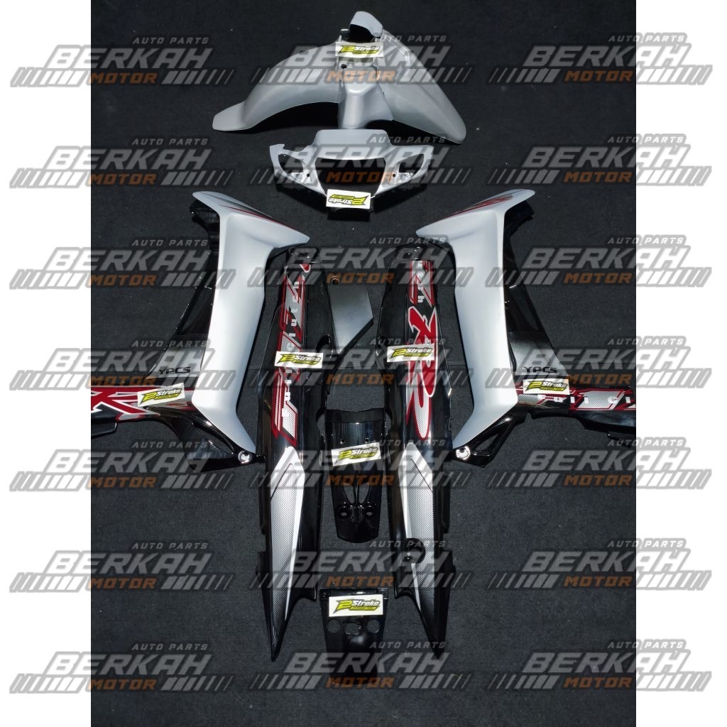 CoverBody Fizr Full Set Halus Body Fizr Full Clutch Hitam Silver 2002 Body Set Halus Yamaha Fizr F1z