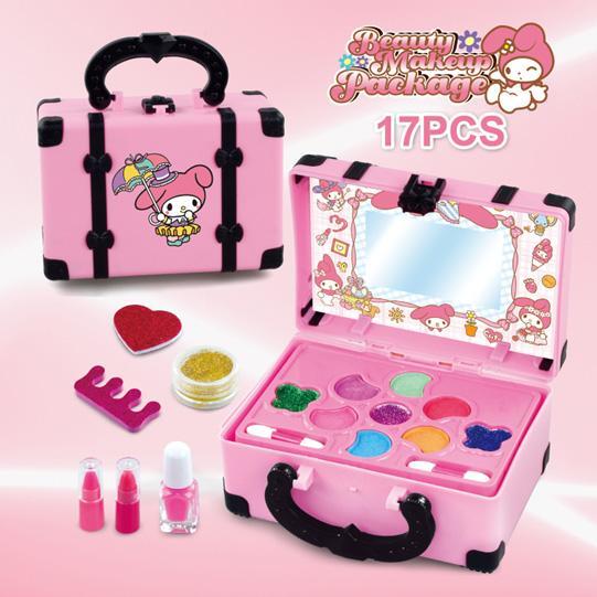 YOLI TOYS Girls Makeup Toys Kosmetik Kotak Makeup Princess Girl Toy Play Set Lipstik Eye Shadow main