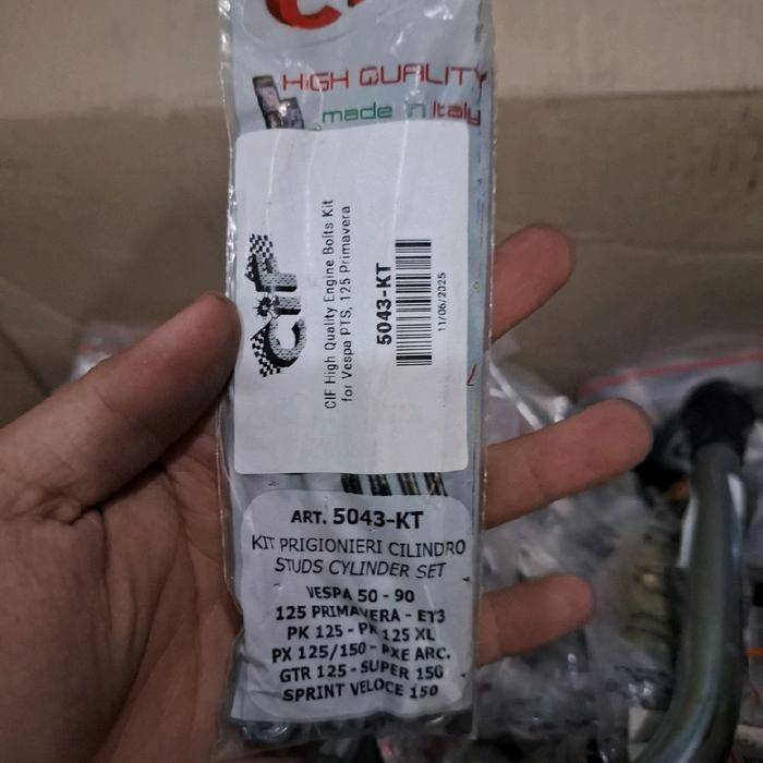 baut tanem blok vespa pts racing super sprint px excel vbb ukuran std 11 11 4 pcs set mur ring cakep