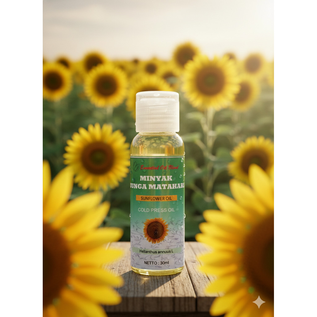 30ml Minyak Bunga Matahari Essential Oil - Minyak Esensial Sunflower Carrier Oil