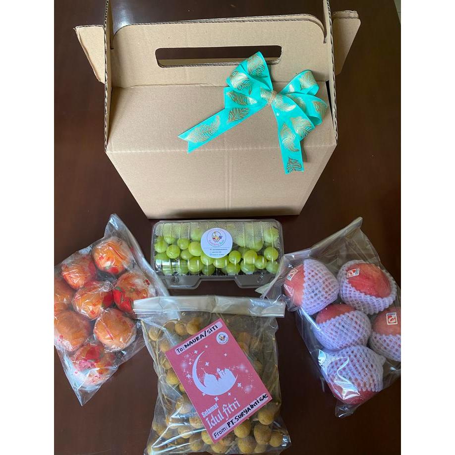 Parcel Modern Family Box, Hantaran Buah Segar, Parcel Buah Segar