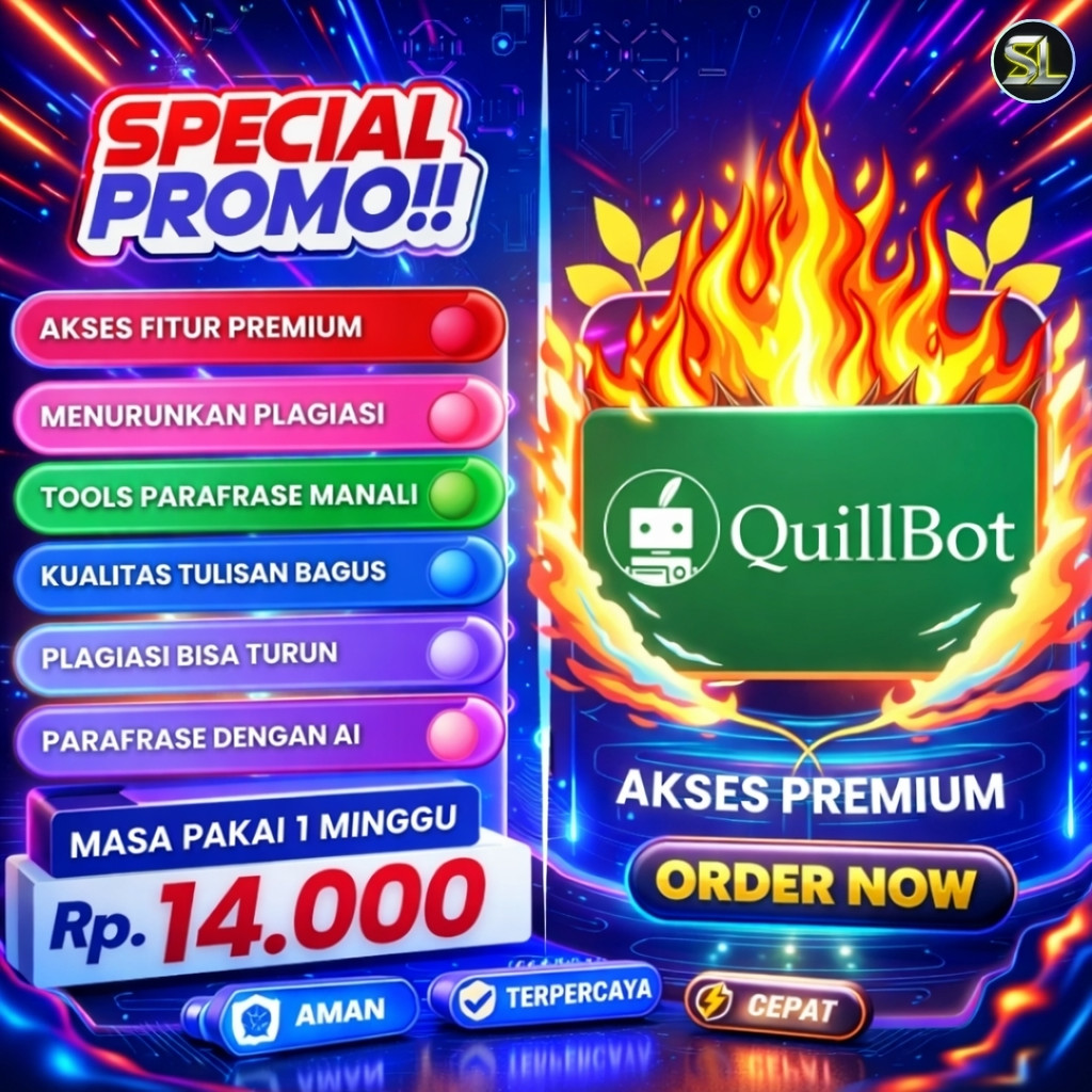 AKUN QUILLBOT PREMIUM GARANSI 1 TAHUN SOFTWARE PARAFRASE OTOMATIS