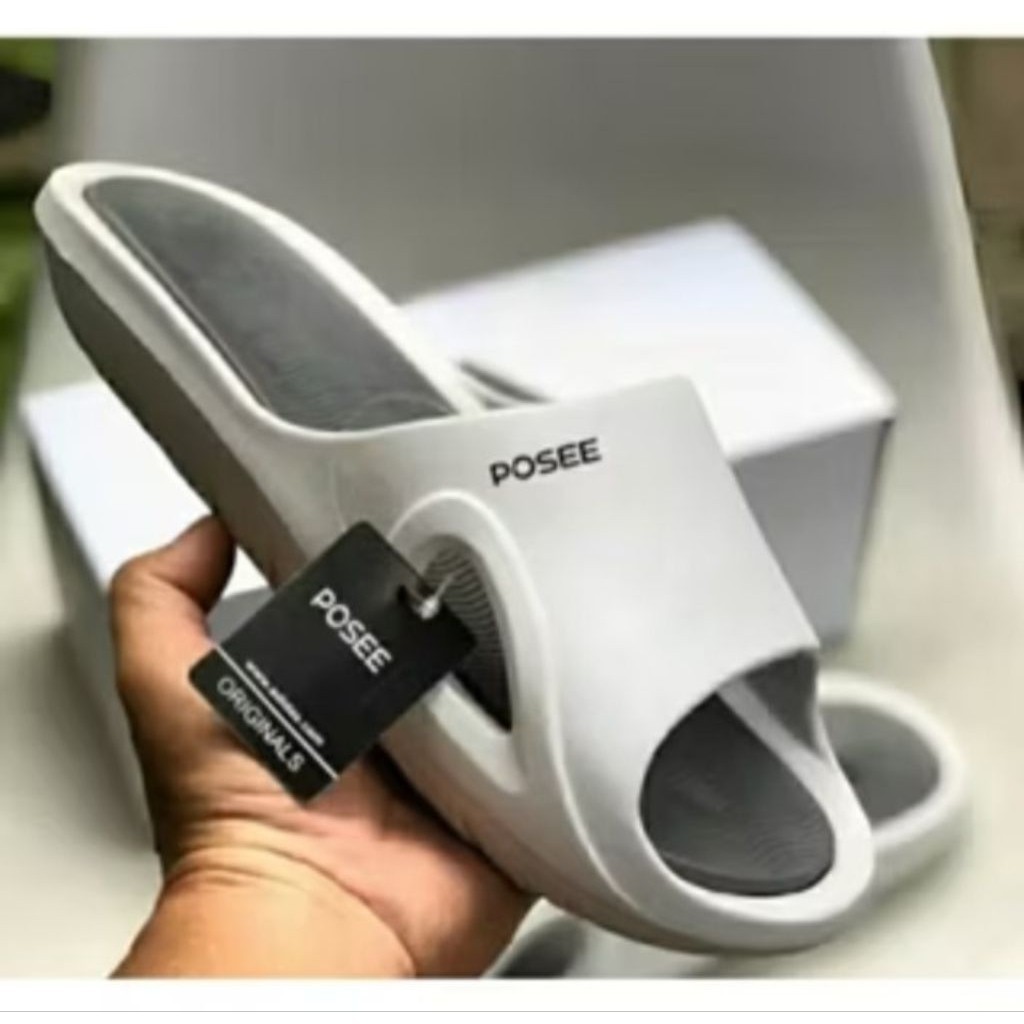 Sandal Slop POSEE 4DICANE Pria Wanita Terbaru / Sandal Slop Pria / Sandal Karet