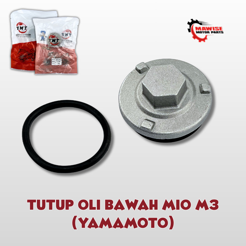 TUTUP OLI BAWAH MIO M3 YAMAMOTO - Tutup Filter Oli Plus Oring Yamaha Mio J Mio M3 Mio Gt 113 125