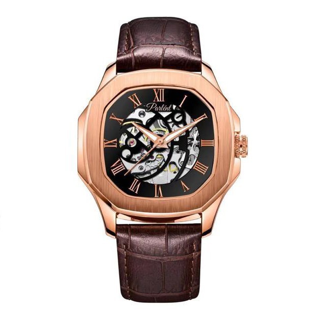 Parlent Gallant Vortex - Jam Tangan Pria 42mm, Automatic Movement, Waterproof 5ATM (50M), Stainless 