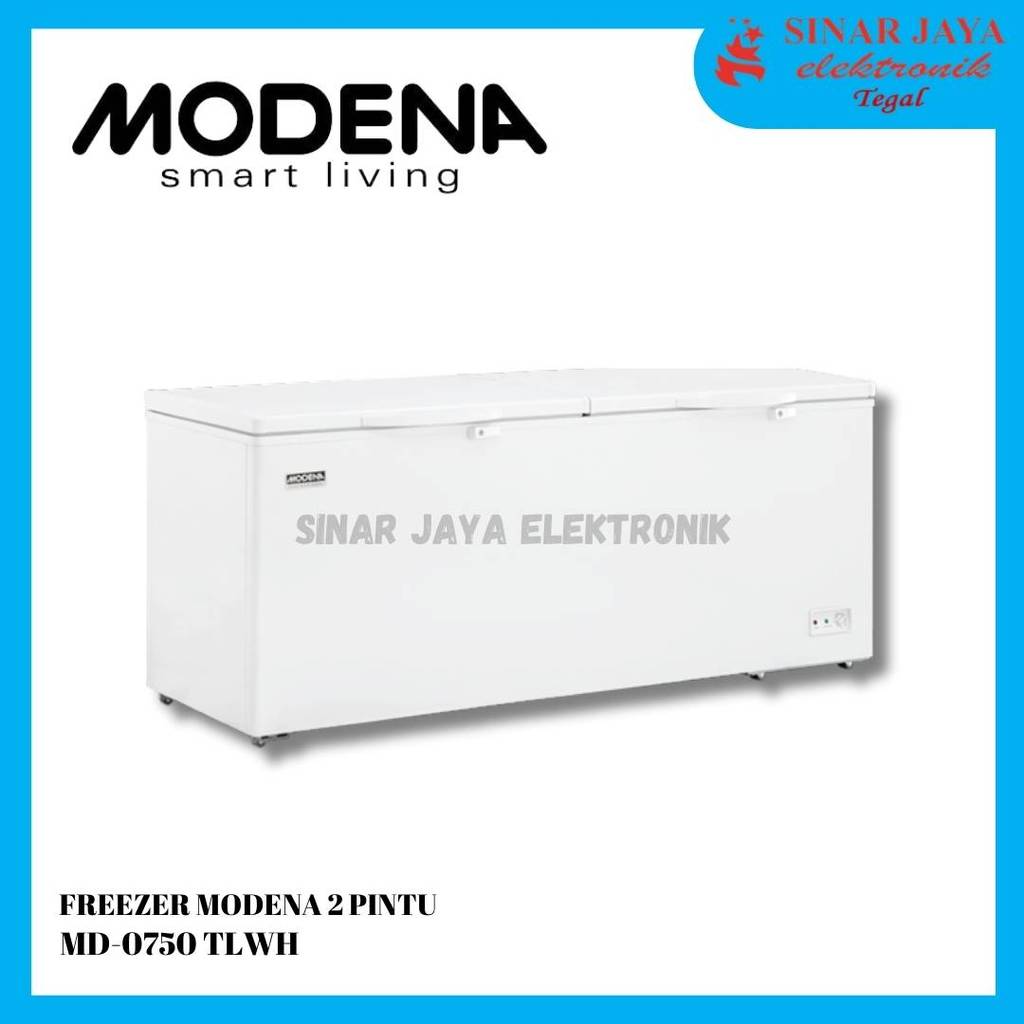FREEZER MODENA MD-0750TLWH 750 LITER 2 PINTU DUO COOLING SYSTEM