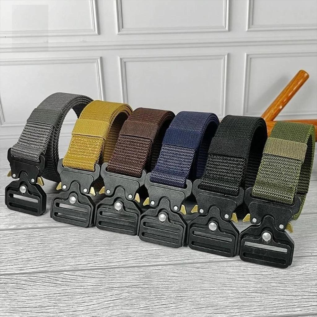 LM 1.294 - Ikat Pinggang Tactical Militer Gesper Metal Tangguh Mode Militer Pria Gagah Sabuk Kanvas 