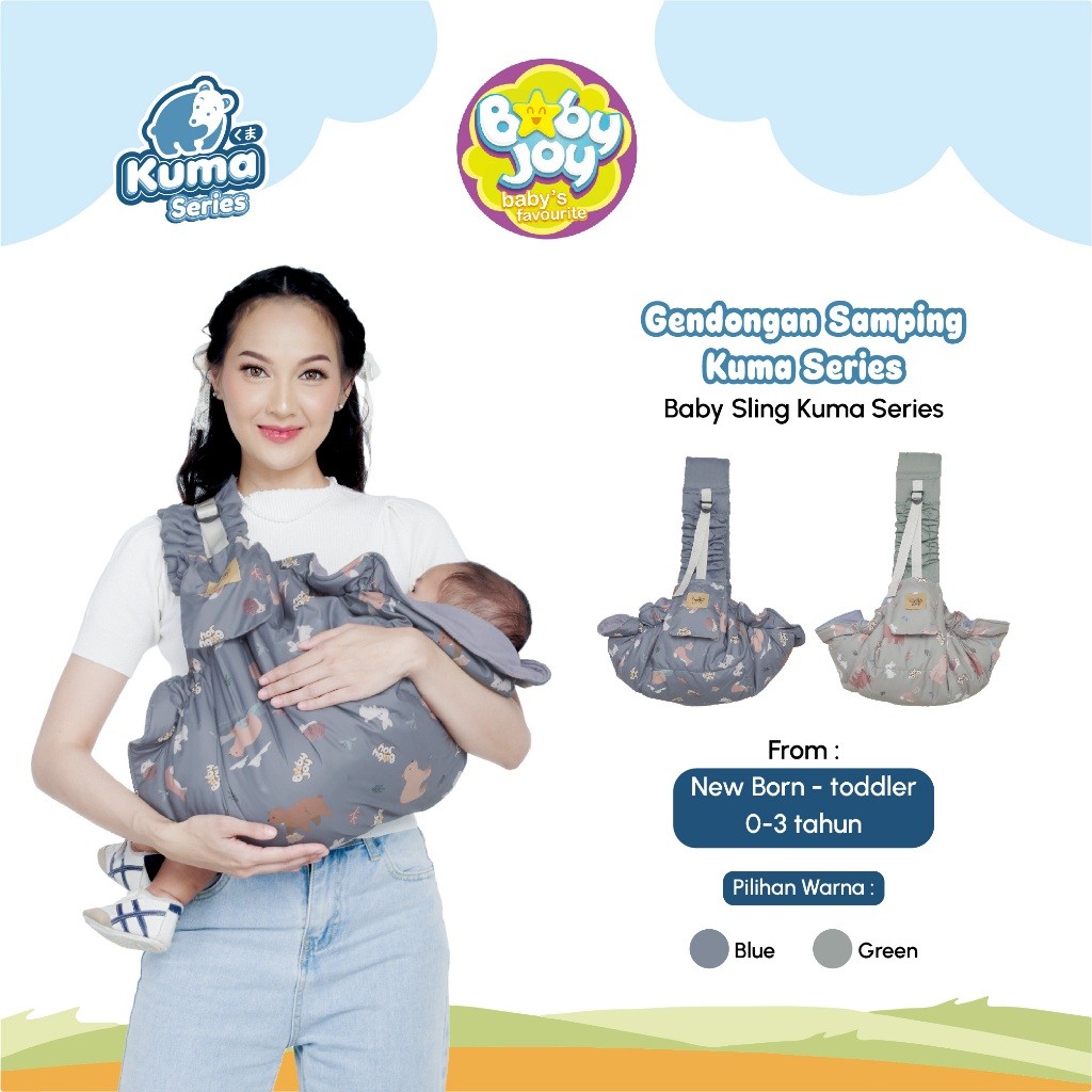 BABY JOY Gendongan Bayi Samping Kuma Series BJG2042