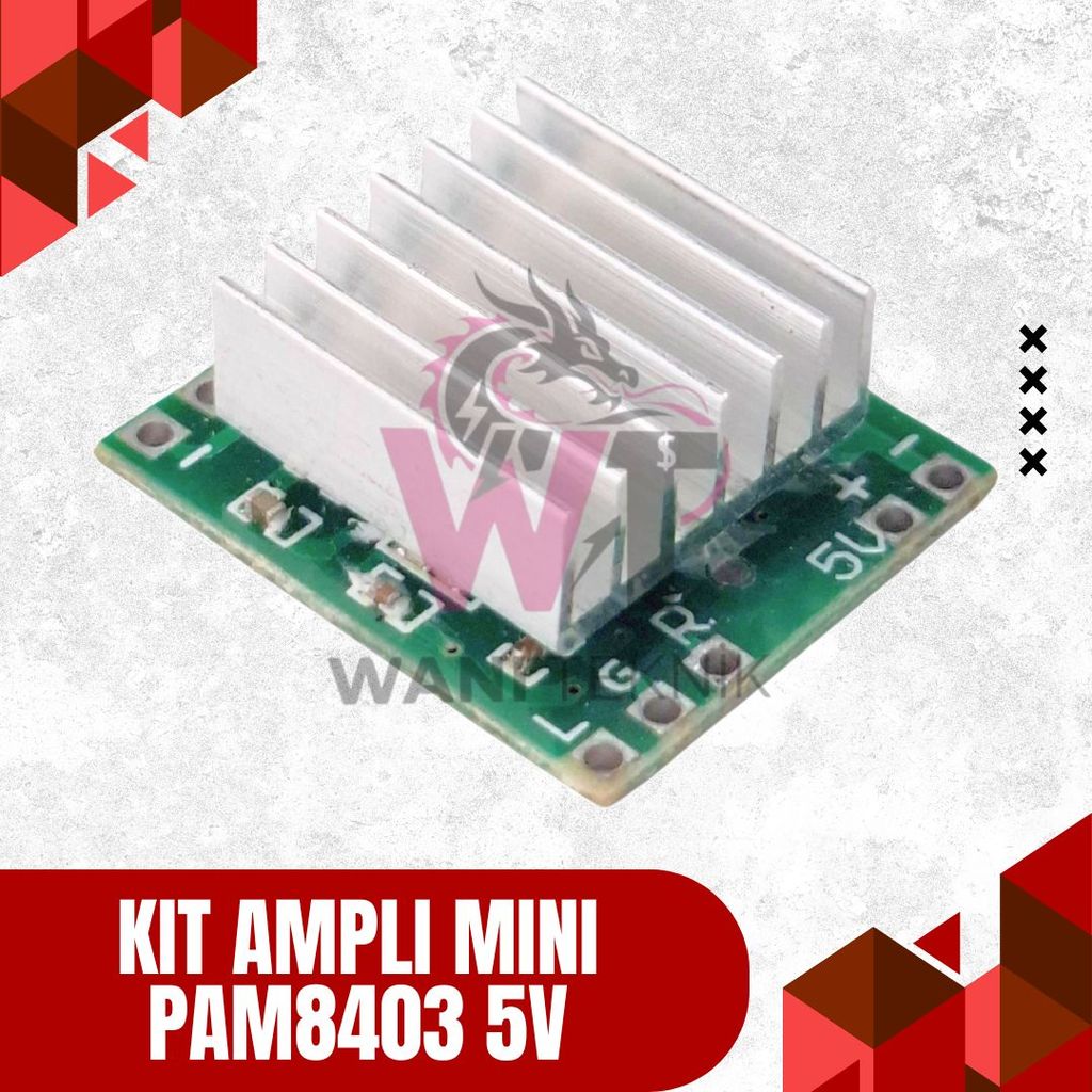 Kit Amplifier PAM8403 5V Untuk Speaker Aktif Mini