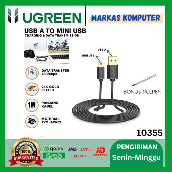 -Promo Cable- [BEST] Kabel USB Type C To Mini USB UGREEN Charger 2A Data Transfer 480Mbps - 1M-10355