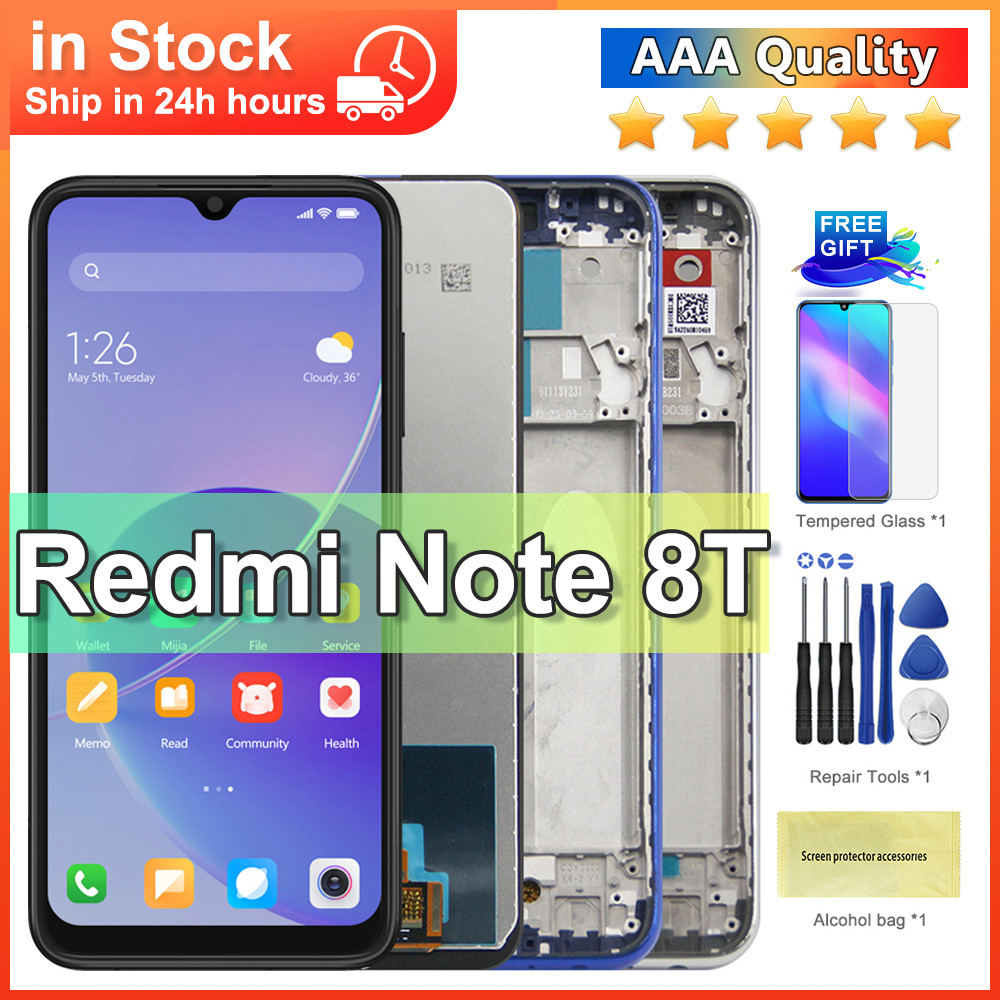 6.3'' For Xiaomi Redmi Note 8T LCD splay Tou Screen gitizer Assembly For Redmi Note8T M1908C3XG spla