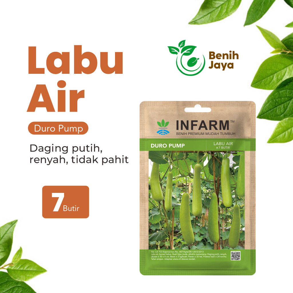 BENIH JAYA  - Benih Labu Air Duro Pump Bibit Labu Air Unggul Bibit Buah Labu Air Berkualitas Premium