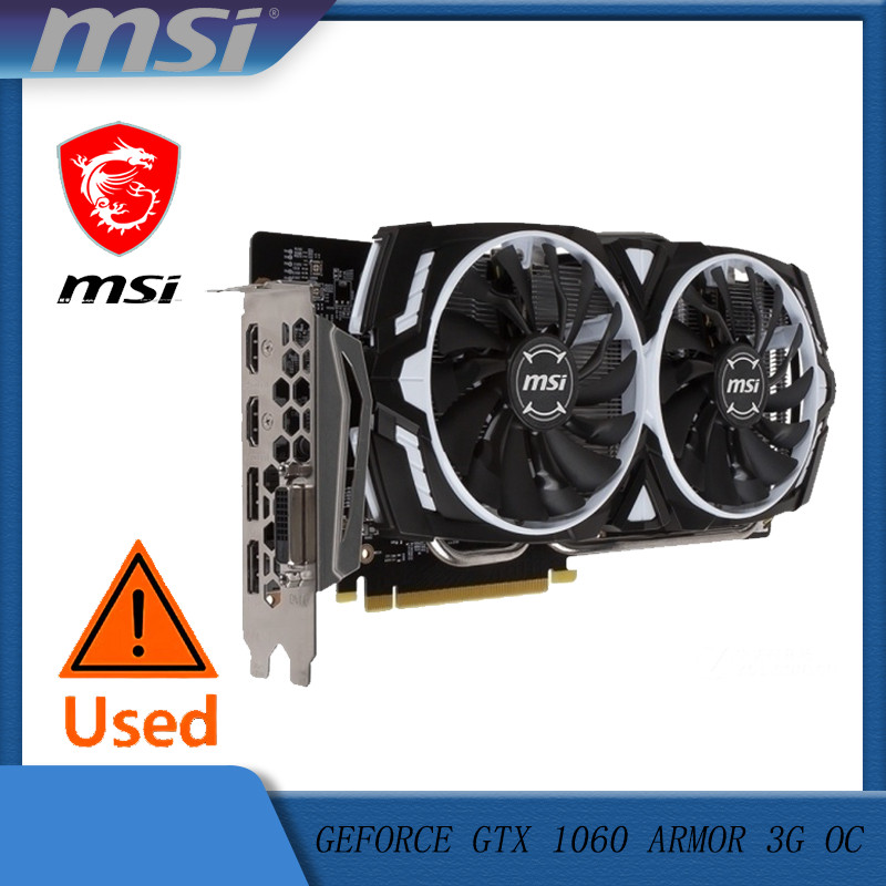 MSI GAMING GeForce GTX 1060 3GB GDRR5 192-bit HDCP Support rectX 12 Dual Fan VR Ready OC Graphics Ca