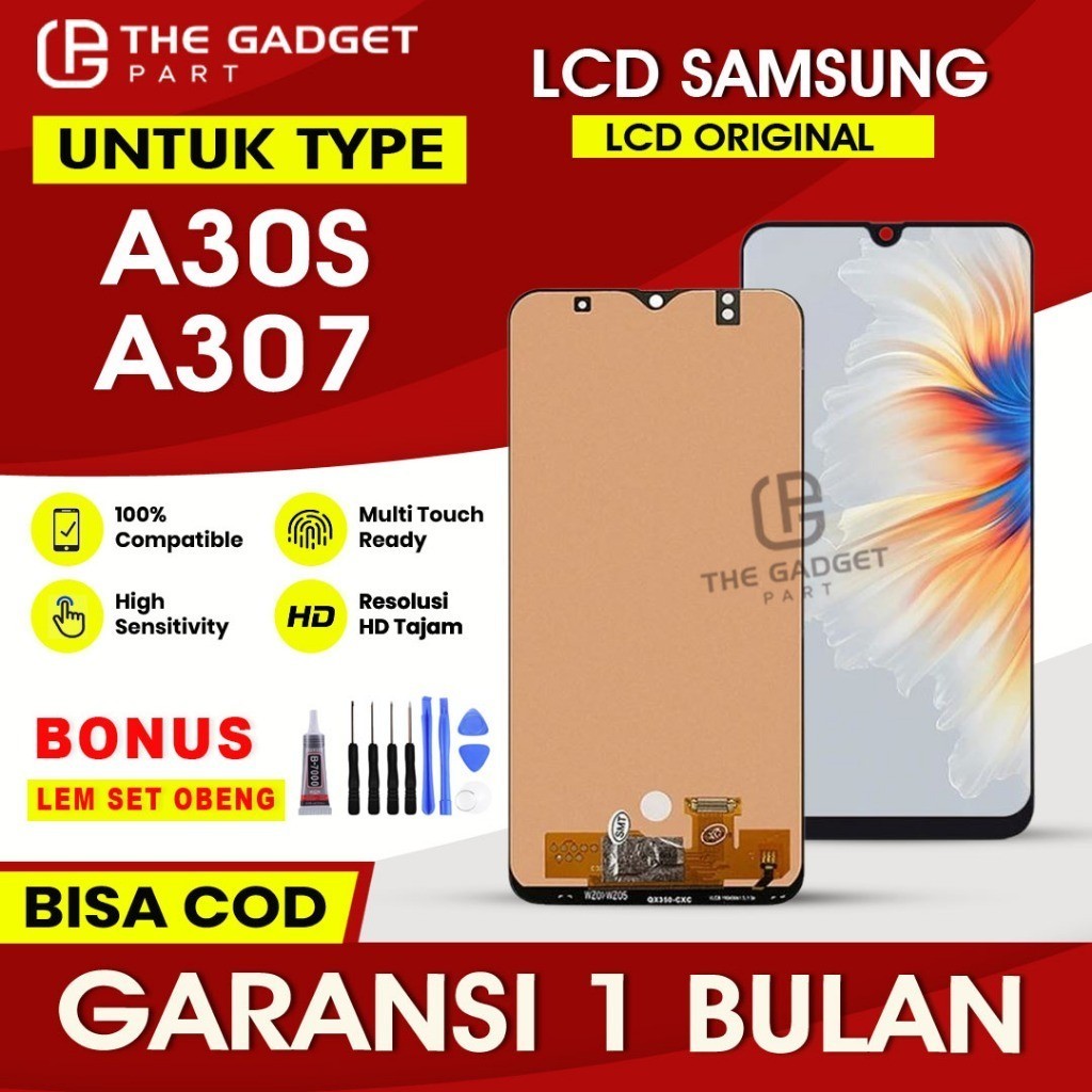 LCD SAMSUNG A30S  A307  A307F  A307GN FULLSET TOUCHSCREEN ORIGINAL BERGARANSI