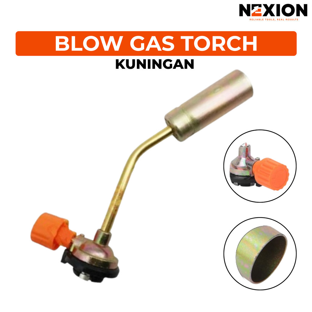 Torch Gas Portable Api Besar Flame Gun Kepala Gas Torch Kepala Las Kuningan Blow Torch Gas