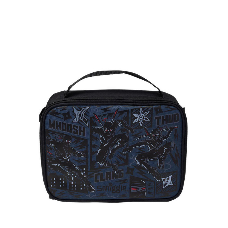 Smiggle Realm Oblong Attach Lunchbox - IGL458237BLK