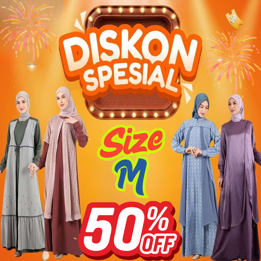 ARDIOSHOP [BISA ] NIBRAS PROMO 50% GAMIS DEWASA SIZE M