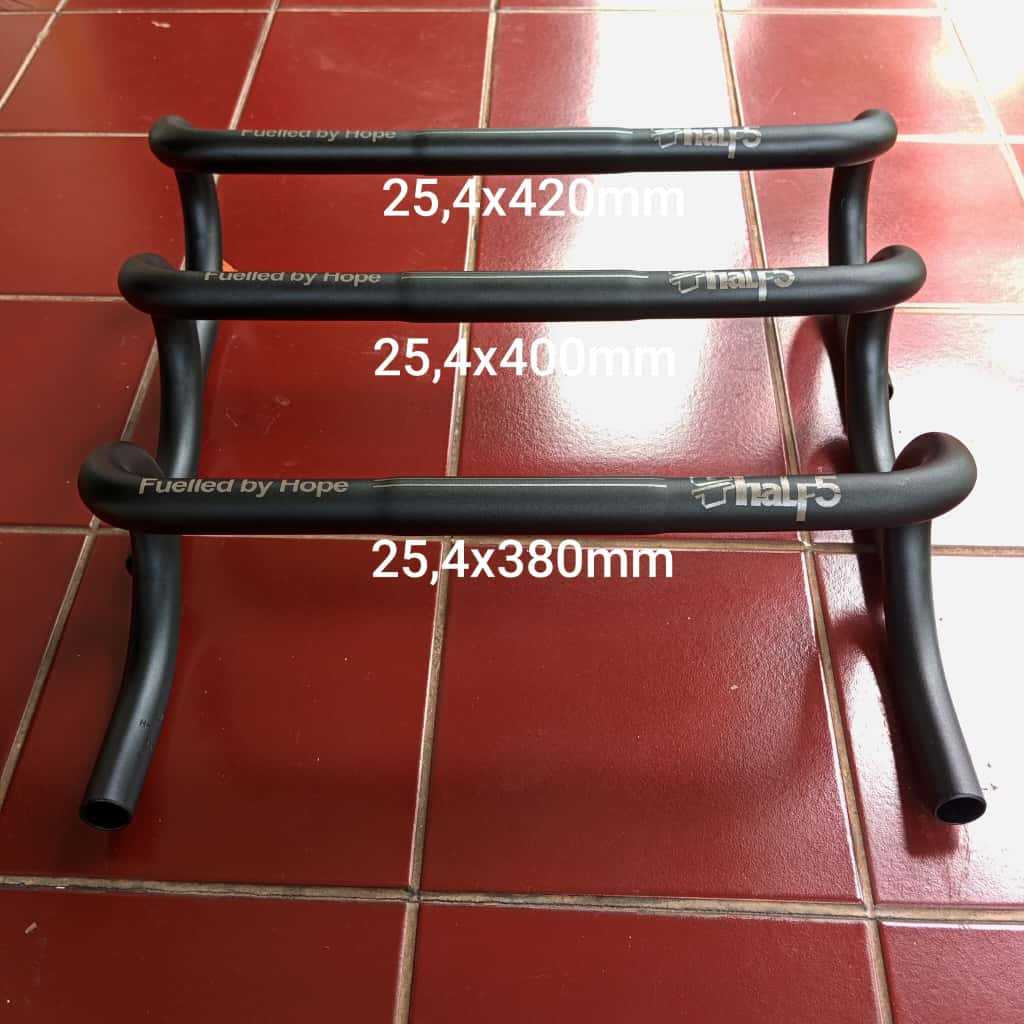 Dropbar Bulat Round Gt Half5 25.4 Os 31.8 380 400 420 38 40 42 Stang Flare 20 Balap Gravel Syte
