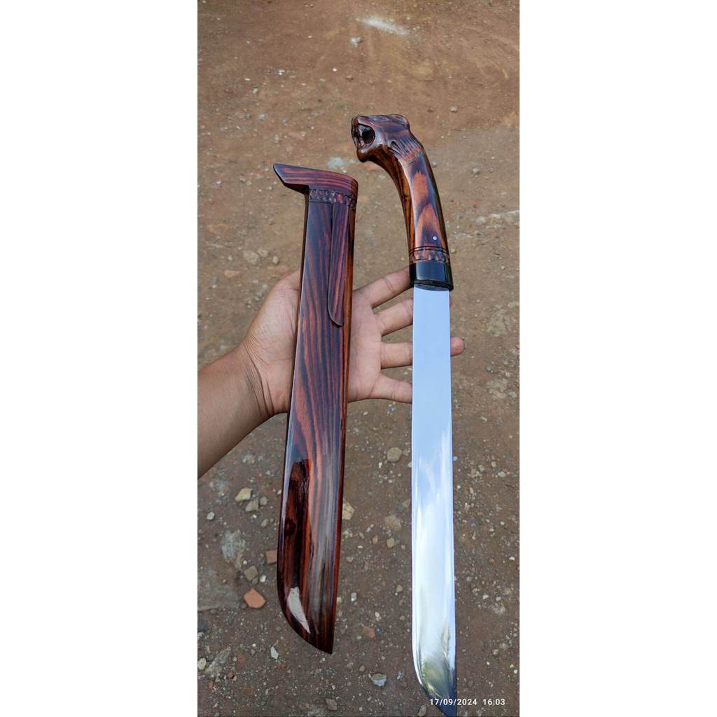 golok sembelih ukir macan