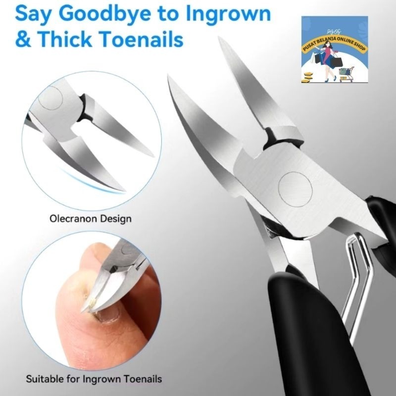 Gunting Kuku Kaki Anti Cantengan Stainless 4 in 1 Terlaris