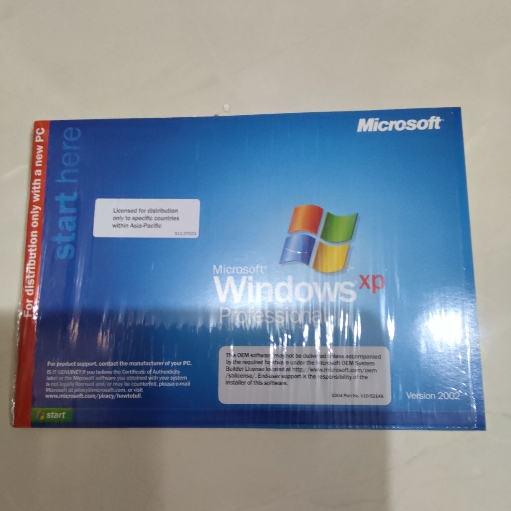 CD OEM Windows XP Pro. Baca deskripsi