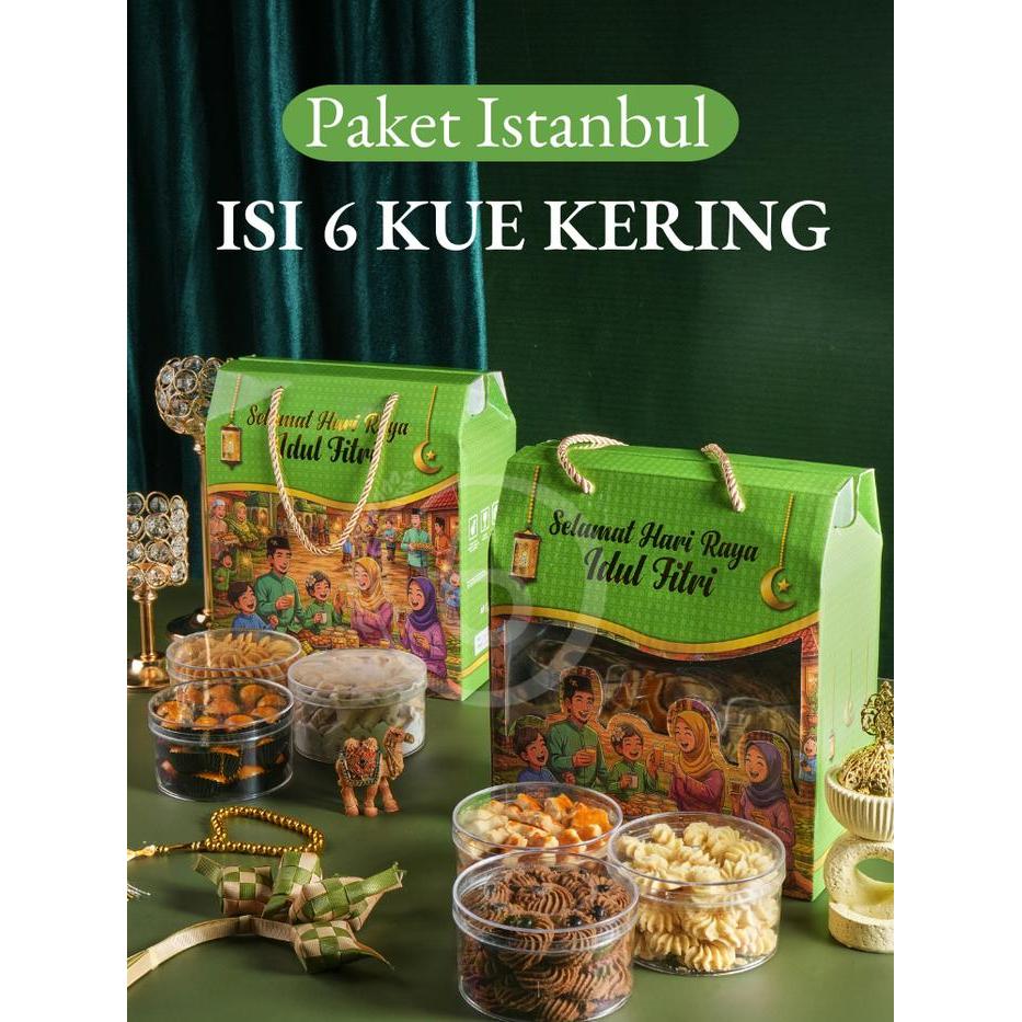 paket kue kering lebaran/Hampers kue kering isi 6 Premium - Paket A