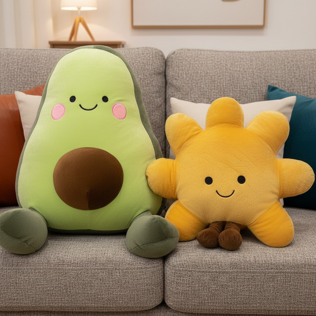 HS/ Bantal Jelly Cat Jellycat Fruit Avocado Sunshine Alpukat Matahari Lucu Soft Cute Unofficial