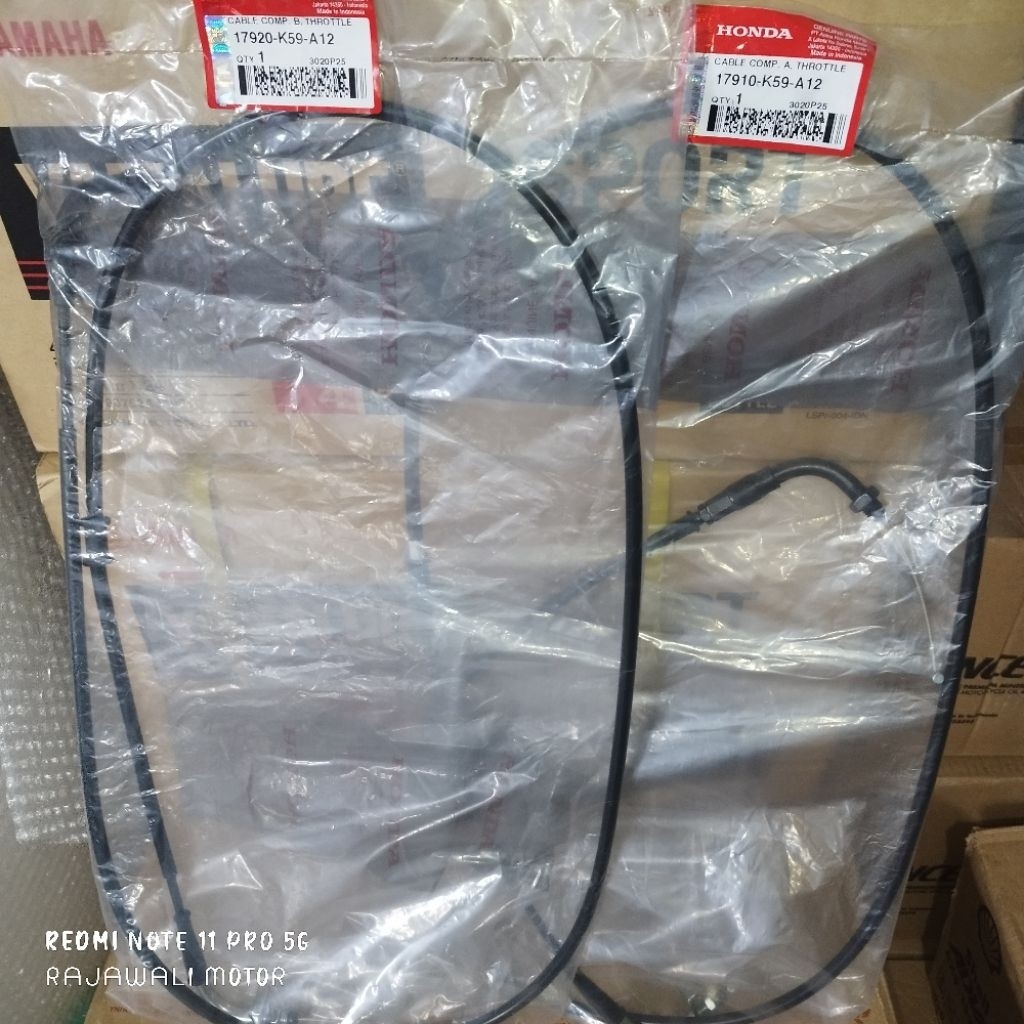Kabel Gas A dan B Vario 150 K59 AHM Original (sepasang)