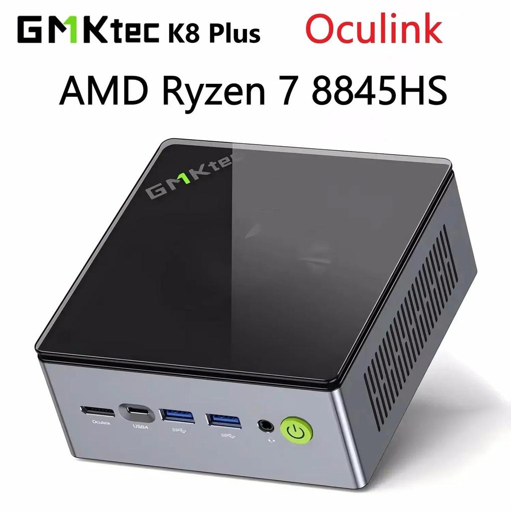 GMKtec K8 Plus AMD Ryzen 7 8845HS MINI PC Support Oculink WIFI6 BT5.2 Wins11Pro DDR5 5600Mhz PCIe SS