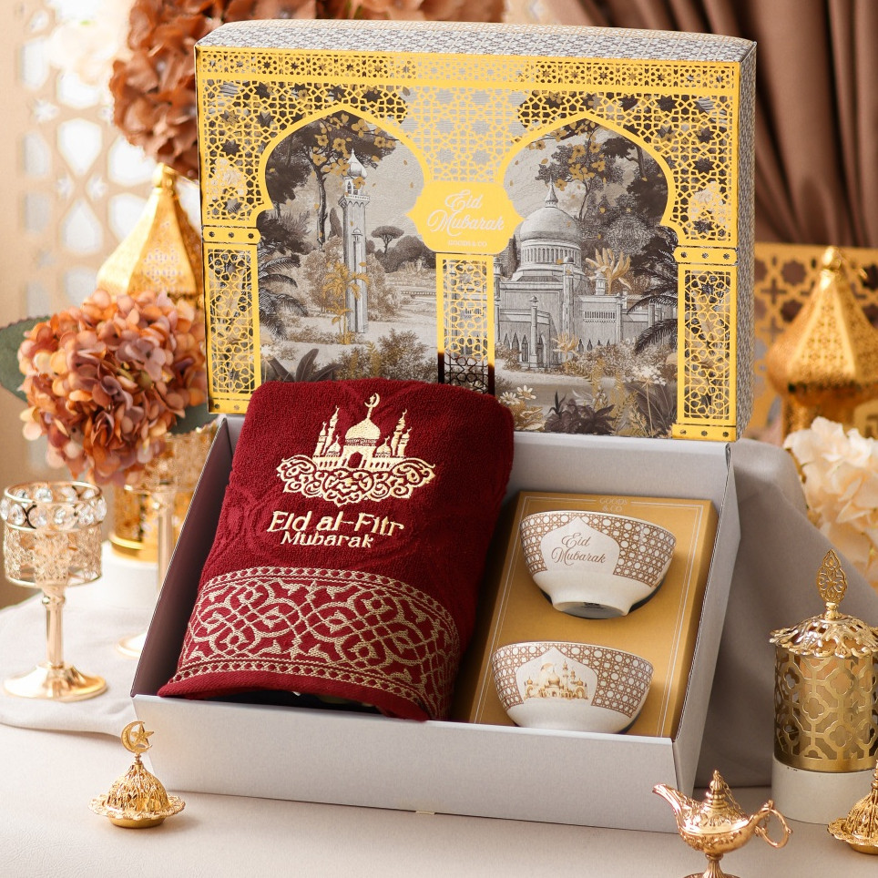 Hampers Handuk Mangkok Lebaran PREMIUM Hampers Handuk Idul Fitri Parcel Lebaran Hampers Handuk Lebar