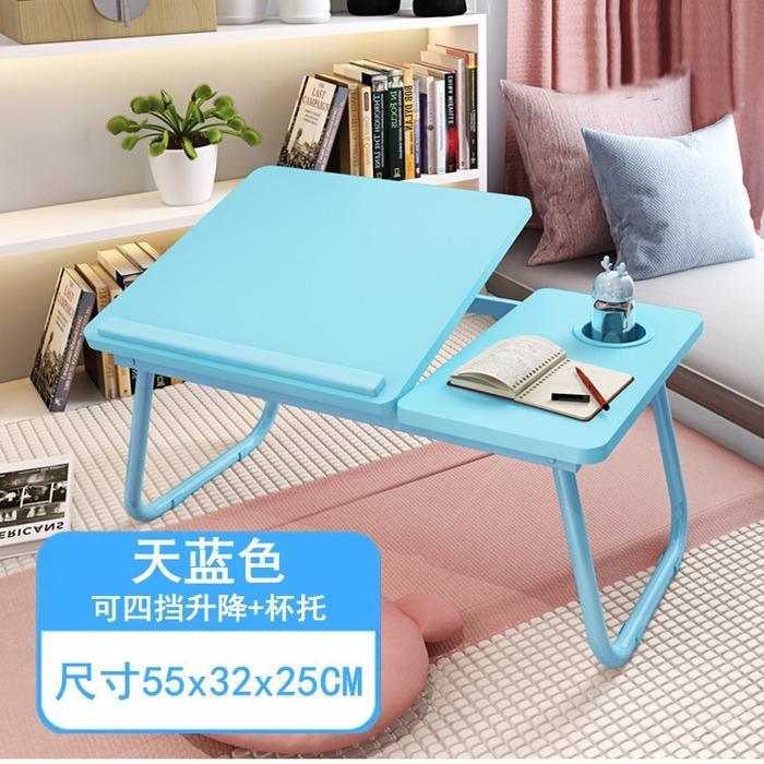 (Cozy Decor) Avery - FT003 - Meja Lipat Serbaguna Portable / Meja Kerja / Belajar Furniture - Biru M