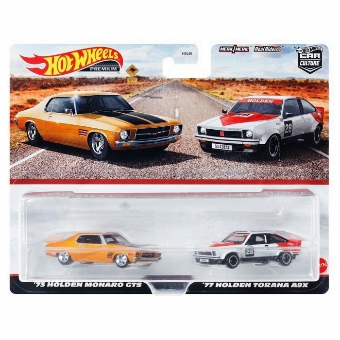 Hot Wheels Premium 2 Pack 73 Holden Monaro 77 Holden Torana A9X Original
